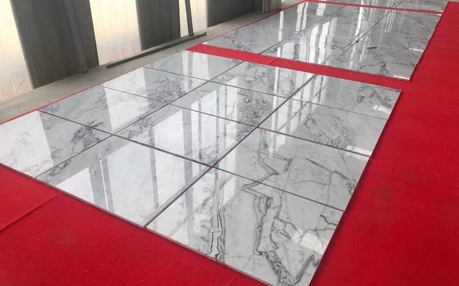 Royal White marble floor tiles