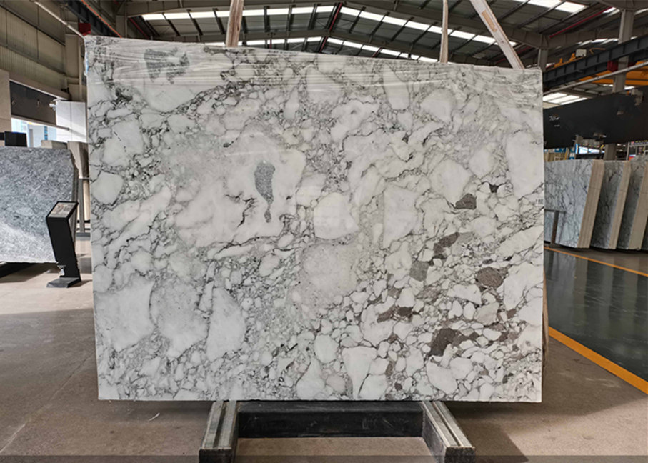Chinese Arabescato White Marble Slabs