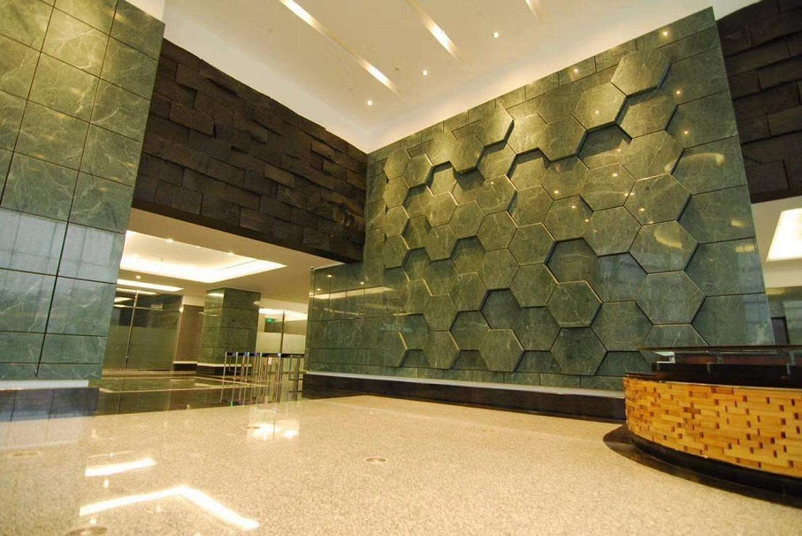 Empress Green Marble Wall Covering