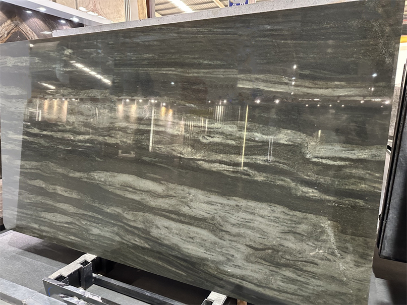 Natural Quicksand Green Granite slab