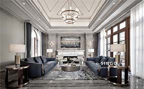 Marmorprojekt | französische villa mit marmor, leicht und luxuriös
